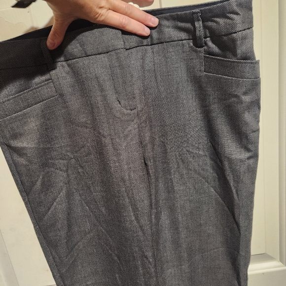 Express Columnist Barely Boot Gray Polka Dot Work Office Pants Size 8 - Picture 6 of 6